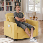 Sofá-cama ajustável 3 em 1, sofá-cadeirão extensível, cama dobrável convertível para sala de estar