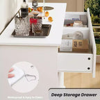 8-Drawer Storage Cabinet, Chest of Drawers with Deep Drawers, Large Wide-Top Closet for Living Room, Hallway, Children's Room