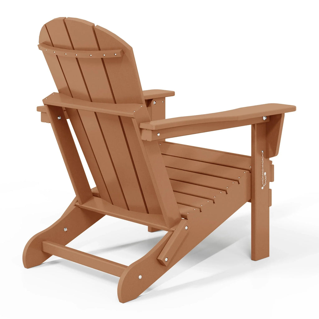 Polytrends Laguna Adirondack-Klappstuhl für die Terrasse, lichtecht und wetterbeständig