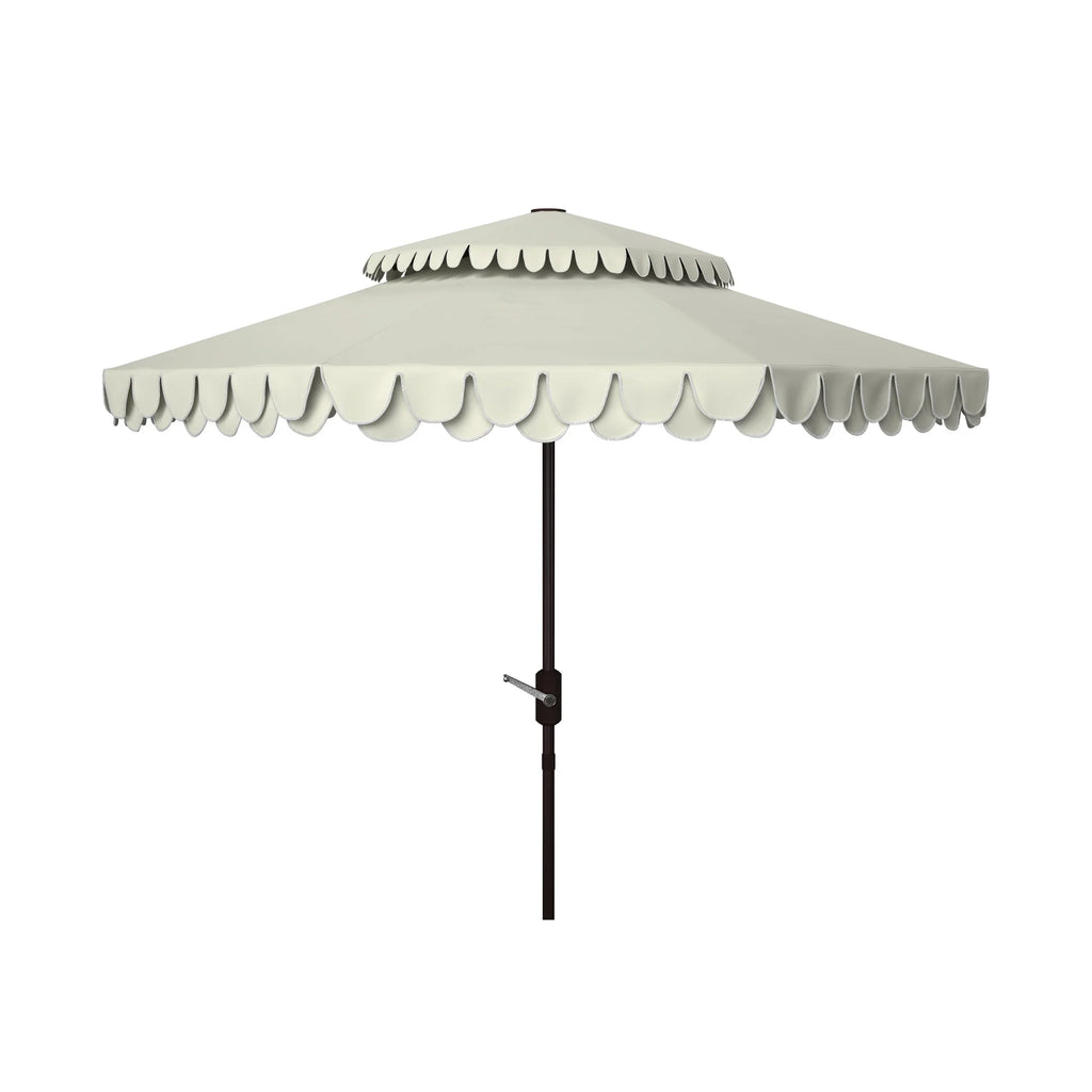 SAFAVIEH Kjerstin Outdoor-Volant für Doppelsonnenschirm mit 9 Ft