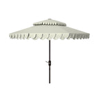 SAFAVIEH Kjerstin Outdoor-Volant für Doppelsonnenschirm mit 9 Ft