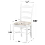 Simple Living Jessie Esszimmerstuhl mit Leiterlehne (2er-Set)
