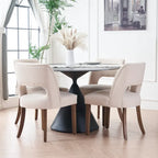 Set of 4 Fabric-upholstered Dining Chairs