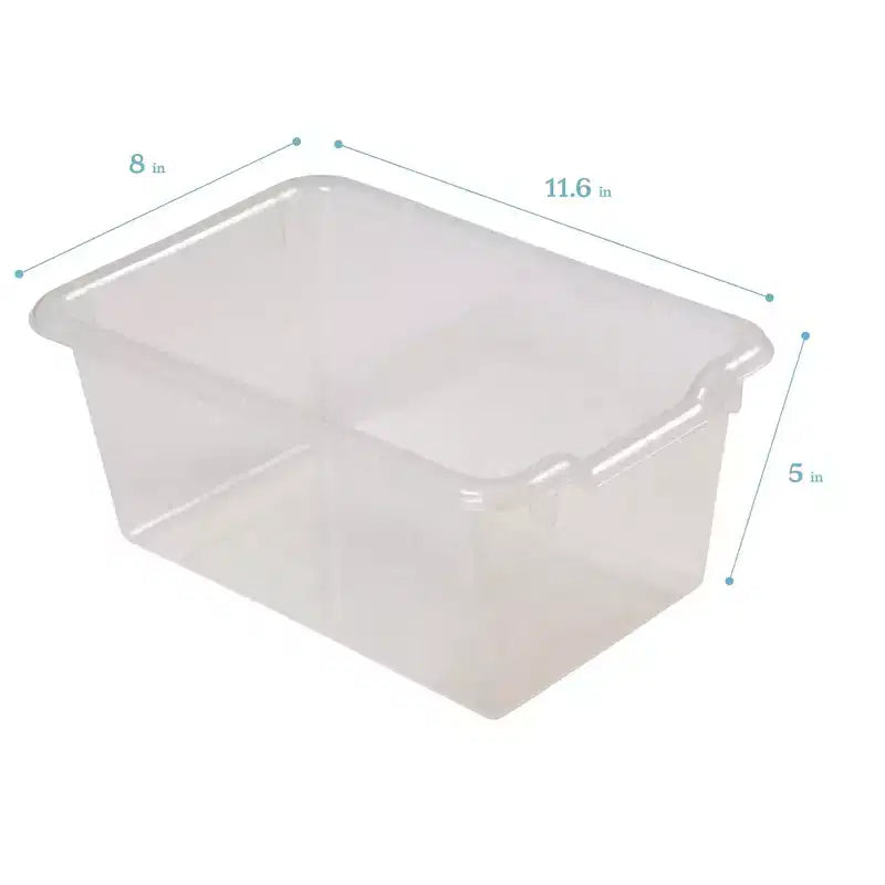 Mobiler Fächerschrank mit Tablettfächern und 15 Behältern mit Schaufelfront, 3x4, Kindermöbel