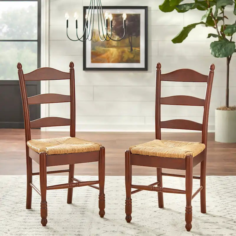 Simple Living Jessie Esszimmerstuhl mit Leiterlehne (2er-Set)