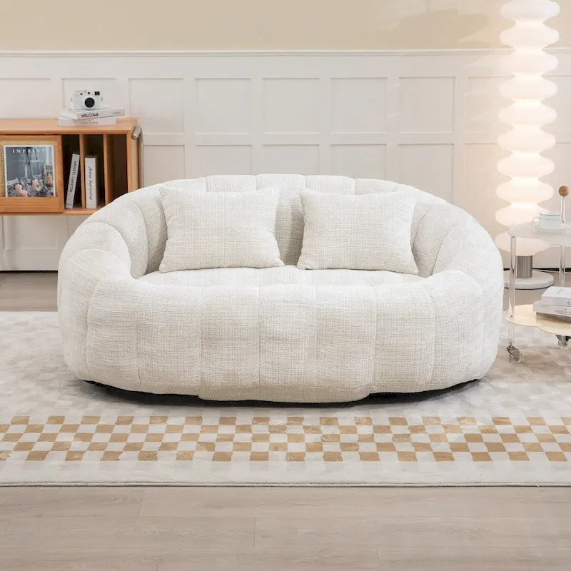 Sitzsack-Sessel aus Chenille, lässiges Sofa