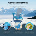 Polytrends Laguna Adirondack-Klappstuhl für die Terrasse, lichtecht und wetterbeständig
