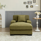 Modernes übergroßes Chaiselongue-Schlafsofa im Mid-Century-Stil mit Kissen