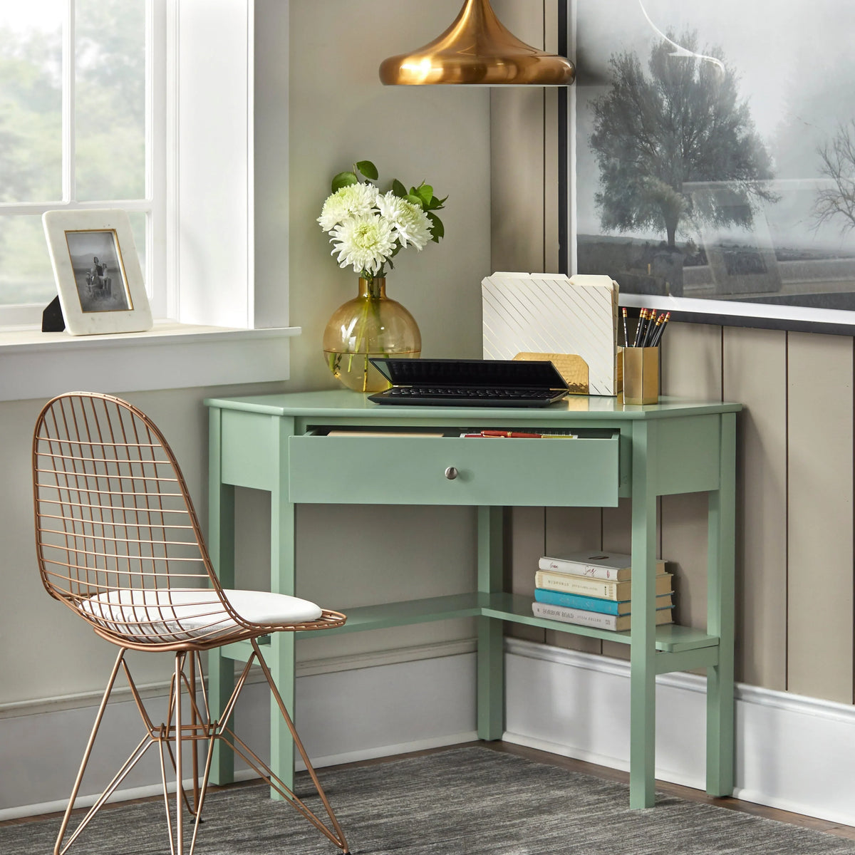 Porch & Den Lincoln Corner Desk