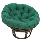 Poltrona papasan Bali in rattan da 42 pollici con cuscino in twill