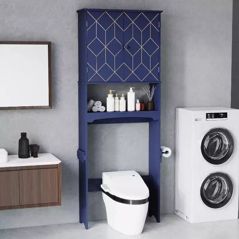 Opbergkast boven het toilet voor de badkamer