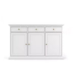 Tvilum, dressoir met 3 deuren en 3 laden, wit