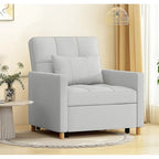AECOJOY 3-in-1-Schlafsofa-Sessel mit Kissen und verstellbarer Rückenlehne