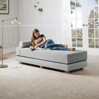 Tagesbett / ausziehbares Schlafsofa in Queen-Size - Microvelvet