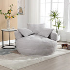 Fauteuil rond de relaxation ?C blanc/bleu/gris/jaune/orange/rouge rosé/bleu marine/vert, 1 ou 2 places