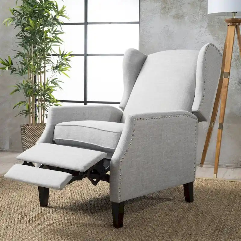 Ohrensessel mit Kippfunktion, gepolstert, klassischer Stil, Akzentmöbel fürs Wohnzimmer