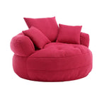 Fauteuil rond de relaxation ?C blanc/bleu/gris/jaune/orange/rouge rosé/bleu marine/vert, 1 ou 2 places