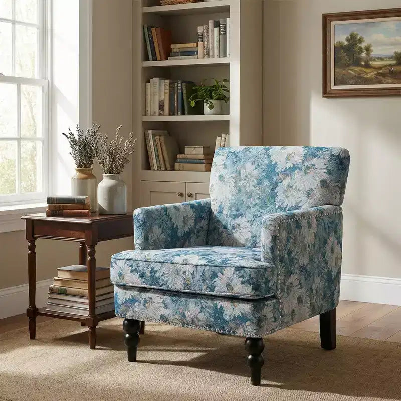 Christopher Knight Home Harrison moderner Clubsessel mit Stoffbezug und Ziernägeln
