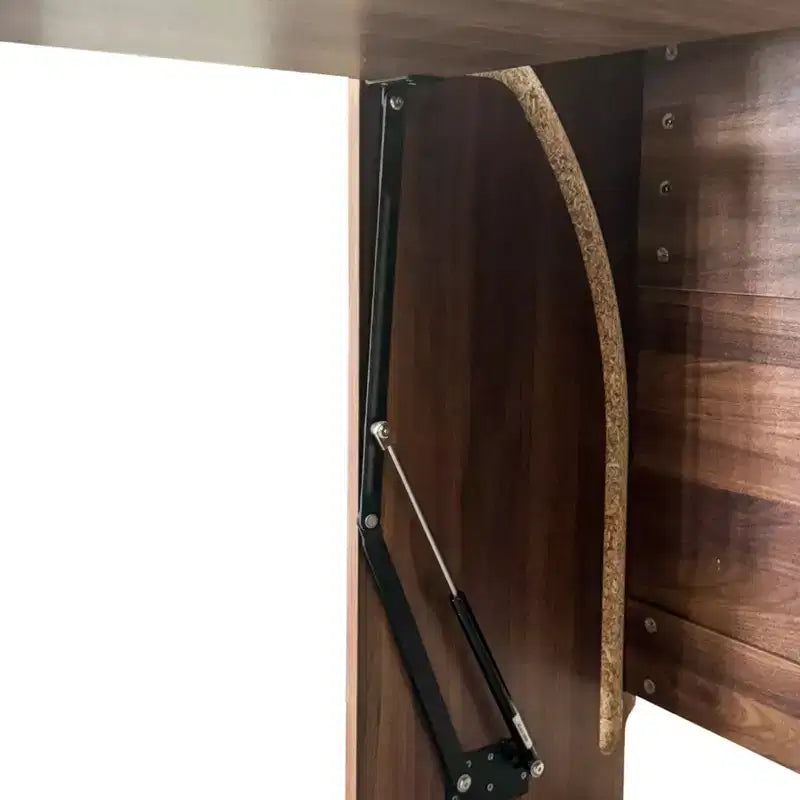 GDFStudio Sinclair moderner klappbarer Lerntisch aus Holz, 36, mit Stauraum