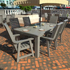 Conjunto de refeição para exterior HIGHWOOD PROFESSIONAL de 7 peças, 42x72