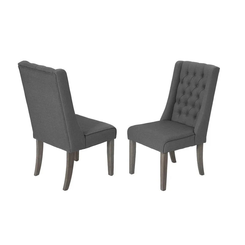 Beste Quality Furniture rustieke uitschuifbare grijze eetkamerset, 9-delig