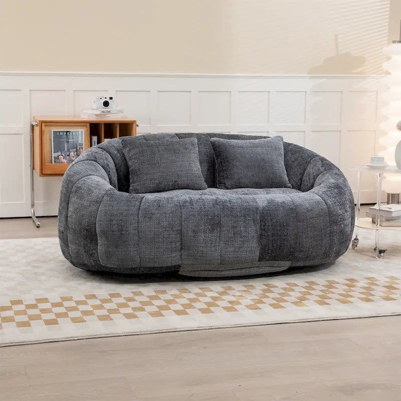Sitzsack-Sessel aus Chenille, lässiges Sofa
