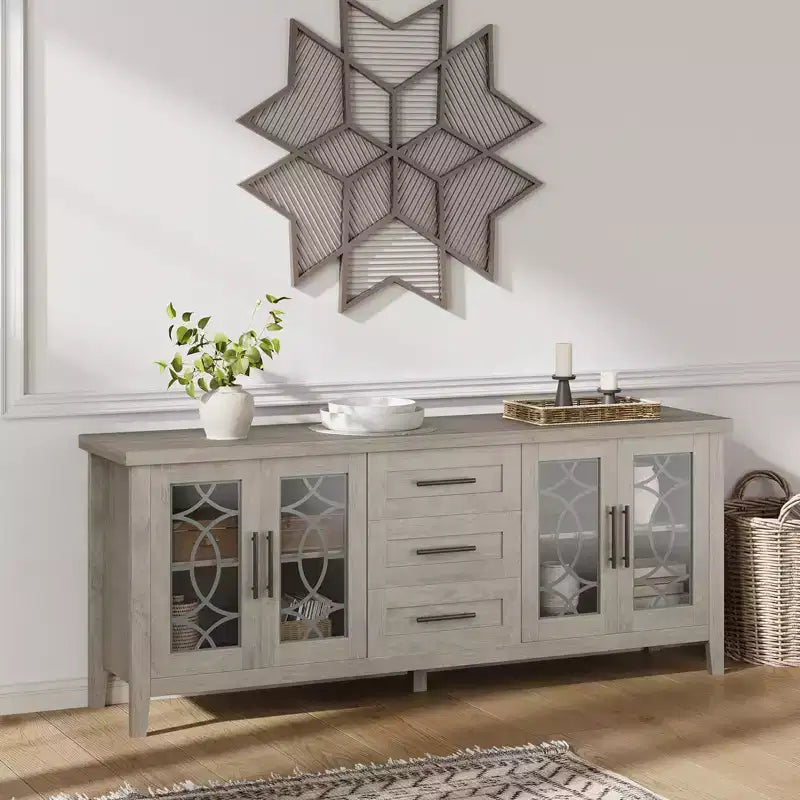 TV-Ständer mit Schubladen, TV-Entertainment-Center, TV-Konsolentisch für Wohnzimmer und Schlafzimmer, Aufbewahrungsschrank