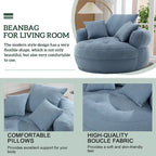 Fauteuil rond de relaxation ?C blanc/bleu/gris/jaune/orange/rouge rosé/bleu marine/vert, 1 ou 2 places