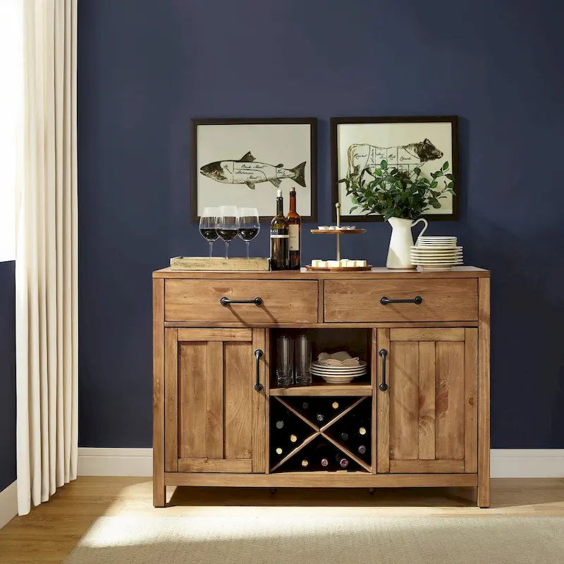 Crosley Roots buffetkast met naturel afwerking - 52  W x 18  D x 36  H