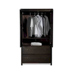 Kleiderschrank aus Massivholz mit 2 Türen - 41x72x22