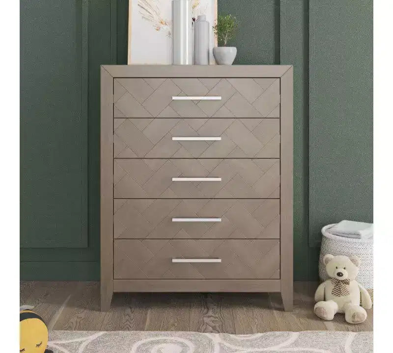 Child Craft Kieran kinderkamerset, 3-delig, met ledikant, dubbele ladekast en commode; inclusief 4-in-1 omvormbaar ledikant