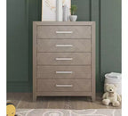 Child Craft Kieran kinderkamerset, 3-delig, met ledikant, dubbele ladekast en commode; inclusief 4-in-1 omvormbaar ledikant
