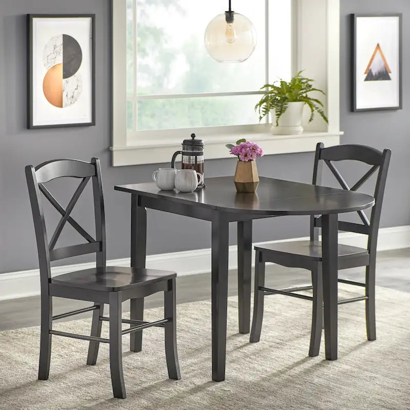 Simple Living Country Cottage eethoek, 3-delig, met neerklapbare bladen