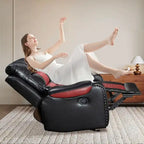 Großer Relaxsessel aus Kunstleder im amerikanischen Design für das Wohnzimmer