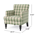 Christopher Knight Home Harrison moderner Clubsessel mit Stoffbezug und Ziernägeln
