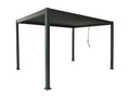 Freistehende bioklimatische Pergola - Anthrazitgrau
