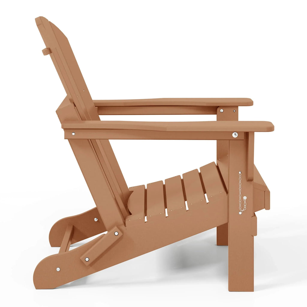 Polytrends Laguna Adirondack-Klappstuhl für die Terrasse, lichtecht und wetterbeständig