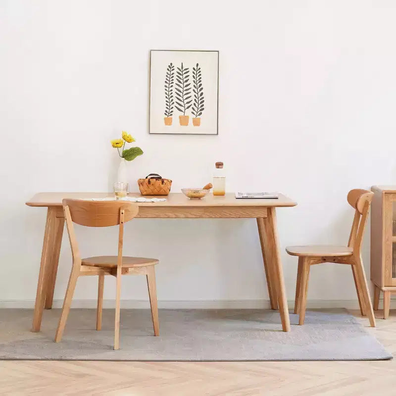 Set MAYEERTY di 4 sedie da pranzo in legno massello, sedie in legno naturale per cucina, sala da pranzo e soggiorno