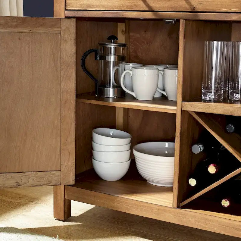 Crosley Roots buffetkast met naturel afwerking - 52  W x 18  D x 36  H