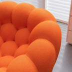 Gebogenes Bubble-Sofa für 2 Personen in Wabenform mit 3D-Textilgewebe fürs Wohnzimmer, Salon oder Apartment