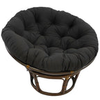 Poltrona papasan Bali in rattan da 42 pollici con cuscino in twill
