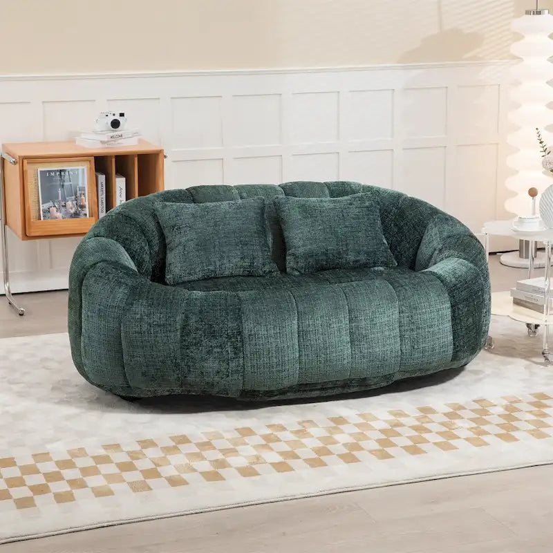 Sitzsack-Sessel aus Chenille, lässiges Sofa