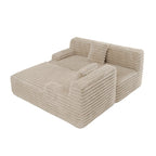 Modułowa sofa narożna Cloud, nowoczesna tapicerowana kanapa z 2 poduszkami dekoracyjnymi, dowolnie konfigurowana, w kształcie litery L