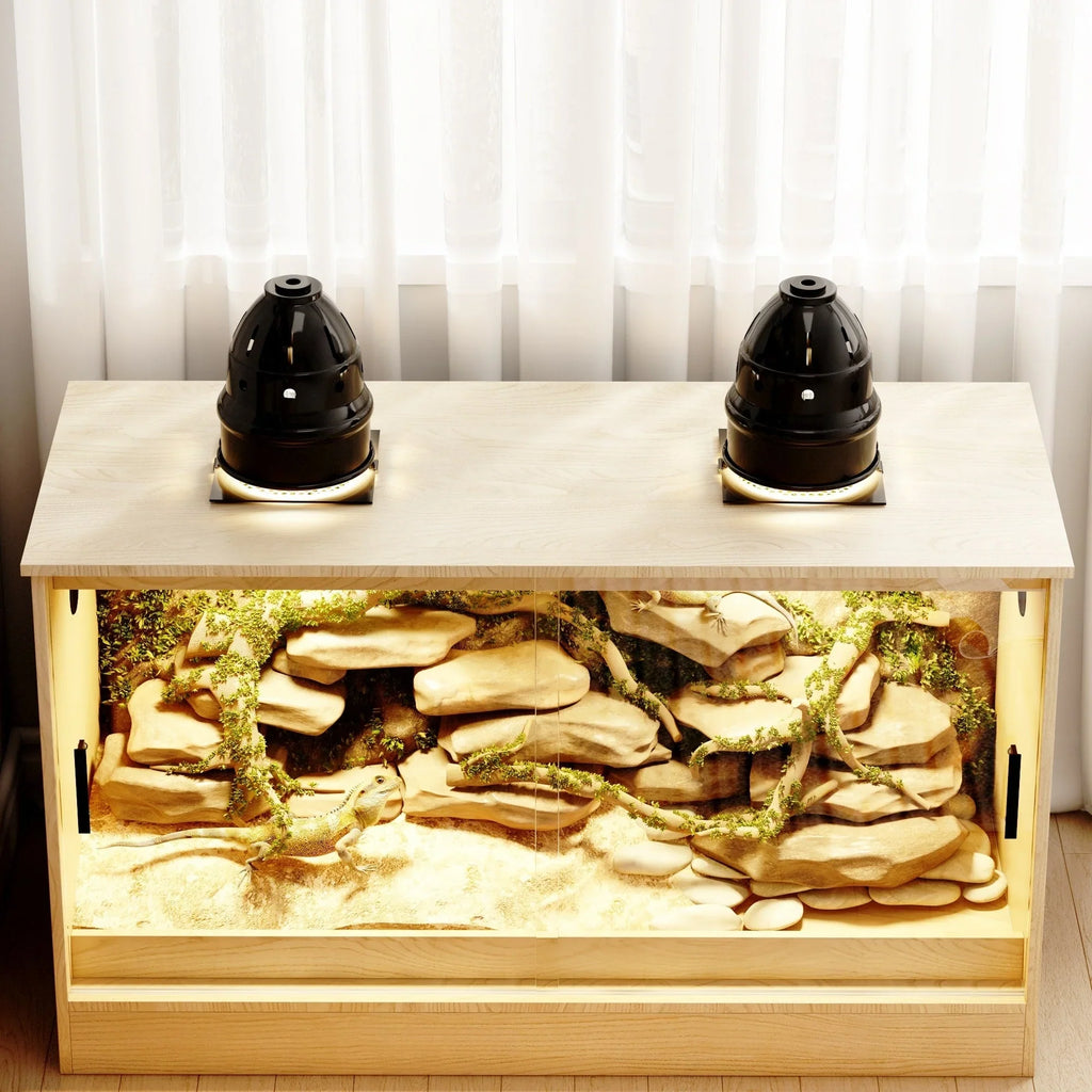 Reptiliengehege - Geräumiges Terrarium für Eidechsen, Schlangen und mehr - 47.2