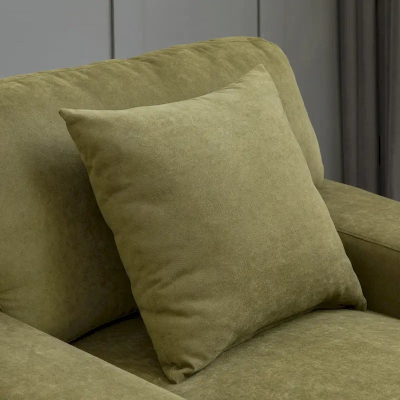Modernes übergroßes Chaiselongue-Schlafsofa im Mid-Century-Stil mit Kissen