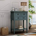 23.7in Narrow Console Table with 3 Drawers and Shelf, Sofa Table for Small Space Entryway or Living Room