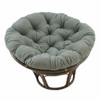 Poltrona papasan Bali in rattan da 42 pollici con cuscino in twill