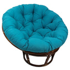 Poltrona papasan Bali in rattan da 42 pollici con cuscino in twill