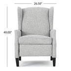 Ohrensessel mit Kippfunktion, gepolstert, klassischer Stil, Akzentmöbel fürs Wohnzimmer