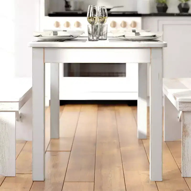 Flash Furniture rechthoekige boerderij-eettafel van massief grenenhout, 46 x 30